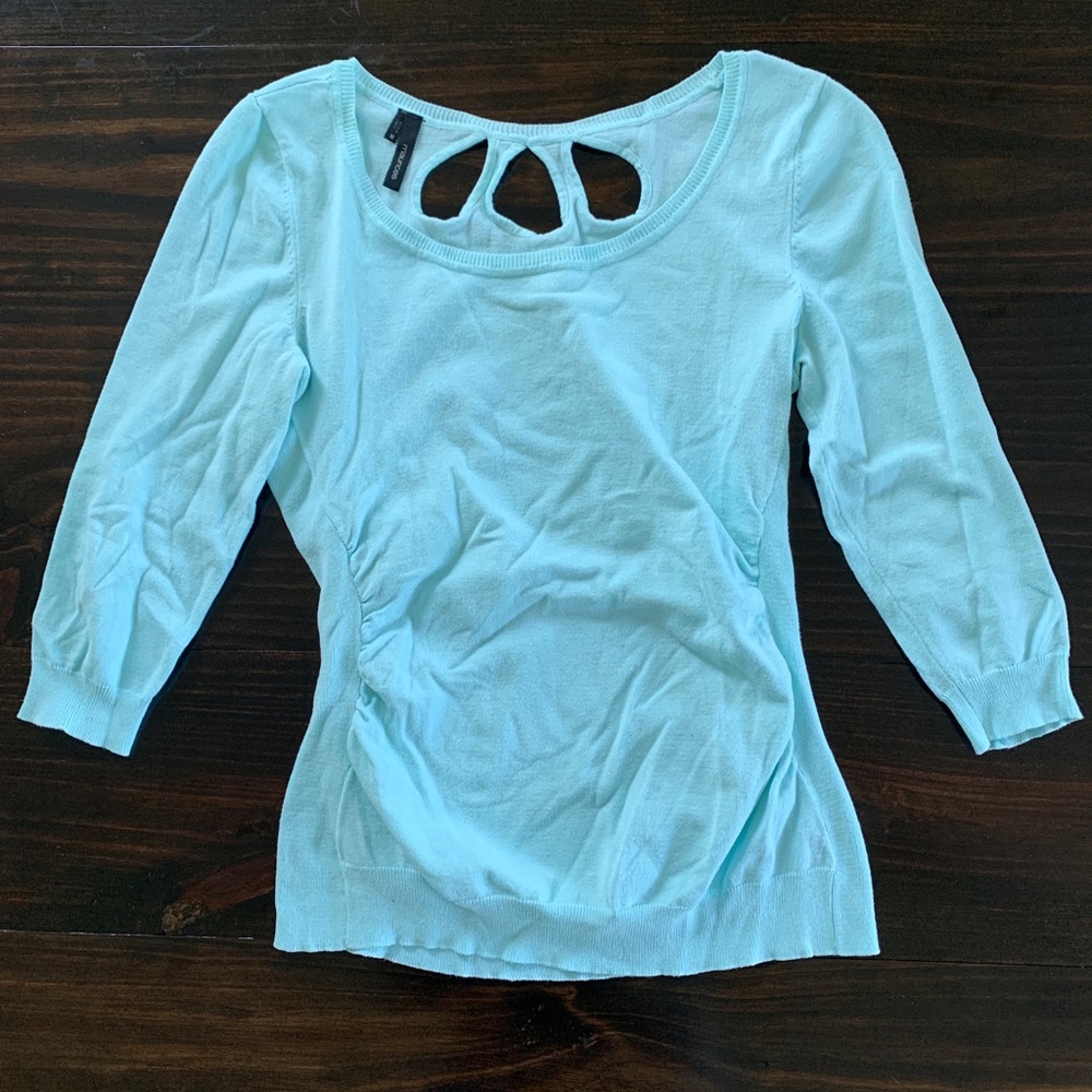 Maurice’s Tiffany Blue 3/4 length Shirt